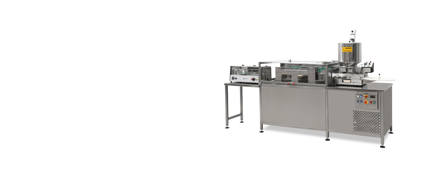 CU-2 and CU-4 are the cooling units for shell’s line. The cooling process is really important to get a well solid suppository or ovule shells. These units are based on continuous ventilation concept which bring the products from liquid to solid with a progressive cooling.