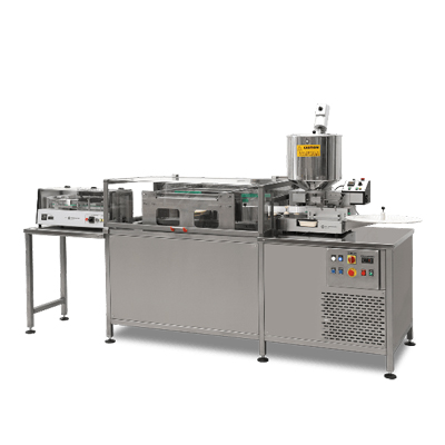 CU-2 and CU-4 are the cooling units for shell’s line. The cooling process is really important to get a well solid suppository or ovule shells. These units are based on continuous ventilation concept which bring the products from liquid to solid with a progressive cooling.